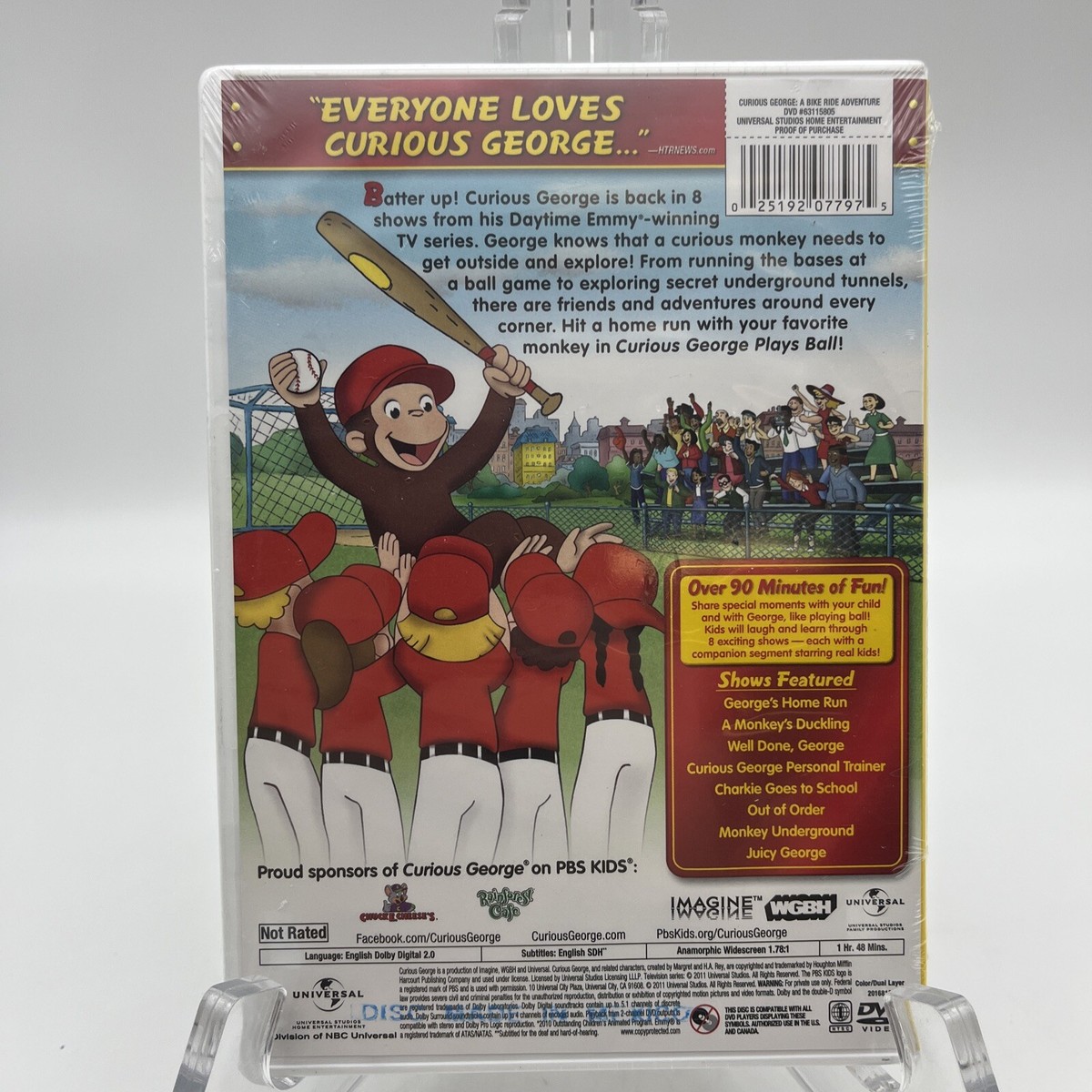 Curious George Plays Ball! - DVD By Frank Welker,Jeff Bennett