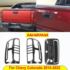 Reat Tail Light Taillight Cover +Tailgate Handle Decoration for Colorado 14-22