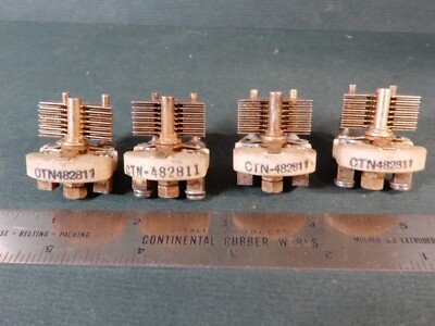 Sickles Used Air Variable Capacitors (4) Shown Lot 922-35000 00 - .09 - 1.4 pf?