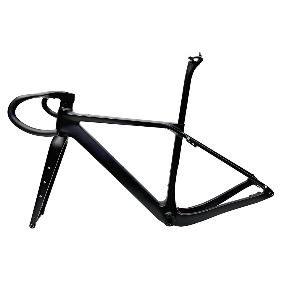 AIRWOLF T1100 quadro de cascalho de carbono 700x50c bicicleta de estrada corrida ciclocross disco UDH - Imagem 2 de 4