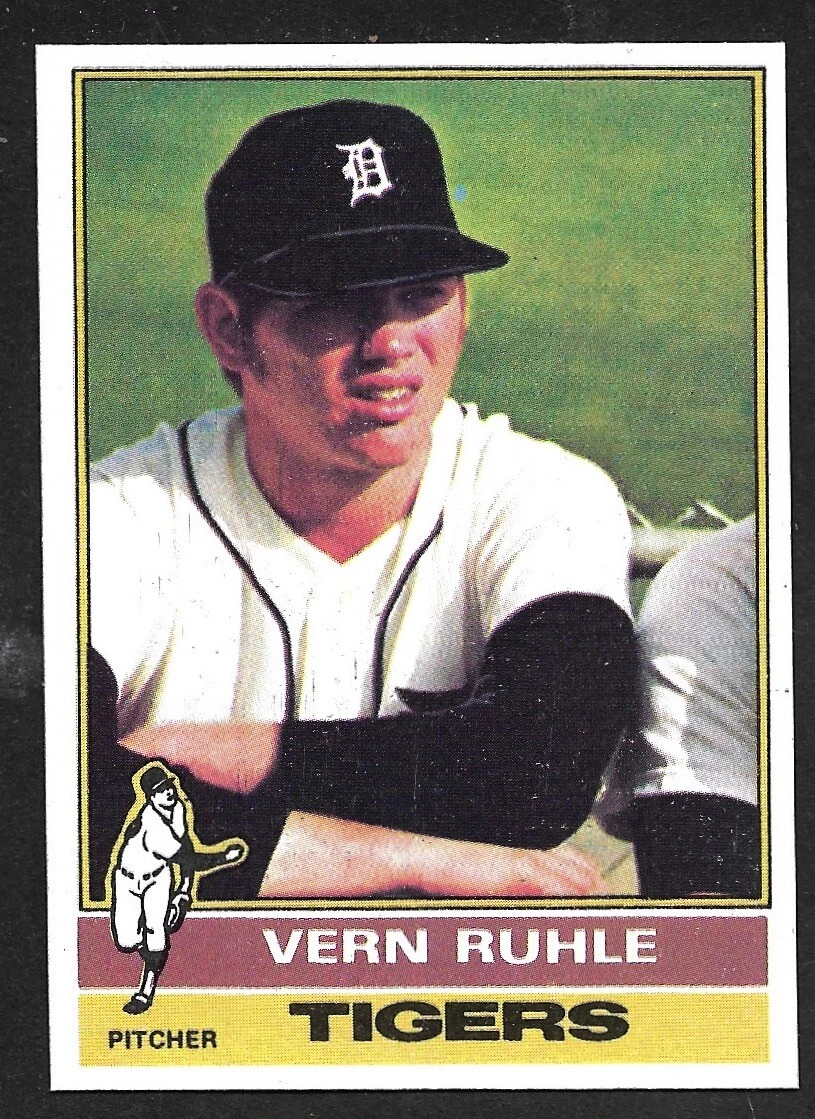 1976 TOPPS #89  Vern Ruhle  DETROIT TIGERS  EX-MINT+   A