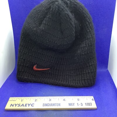 Nike Micheal Vick Training Black Beanie Knit Hat Cap Men Winter Hat L-4