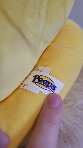 Peeps Yellow Chick Plush Easter Basket New With Defect - Picture 5 of 9