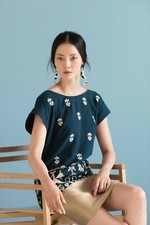 NEW Anthropologie AVIAN MYTH SHIFT Sz 4 Stylishly Embroidered FLOREAT Dress