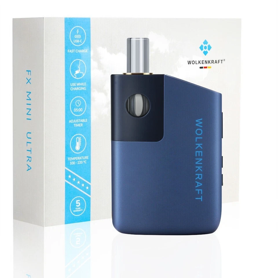 WOLKENKRAFT FX MINI ULTRA Vaporizer *Nachtblau*- Inhalator für Heilkräuter *NEU*
