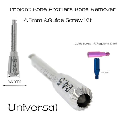 Universal Implant Bone Profilers Bone Remover 4.5mm &Guide Screw Kit