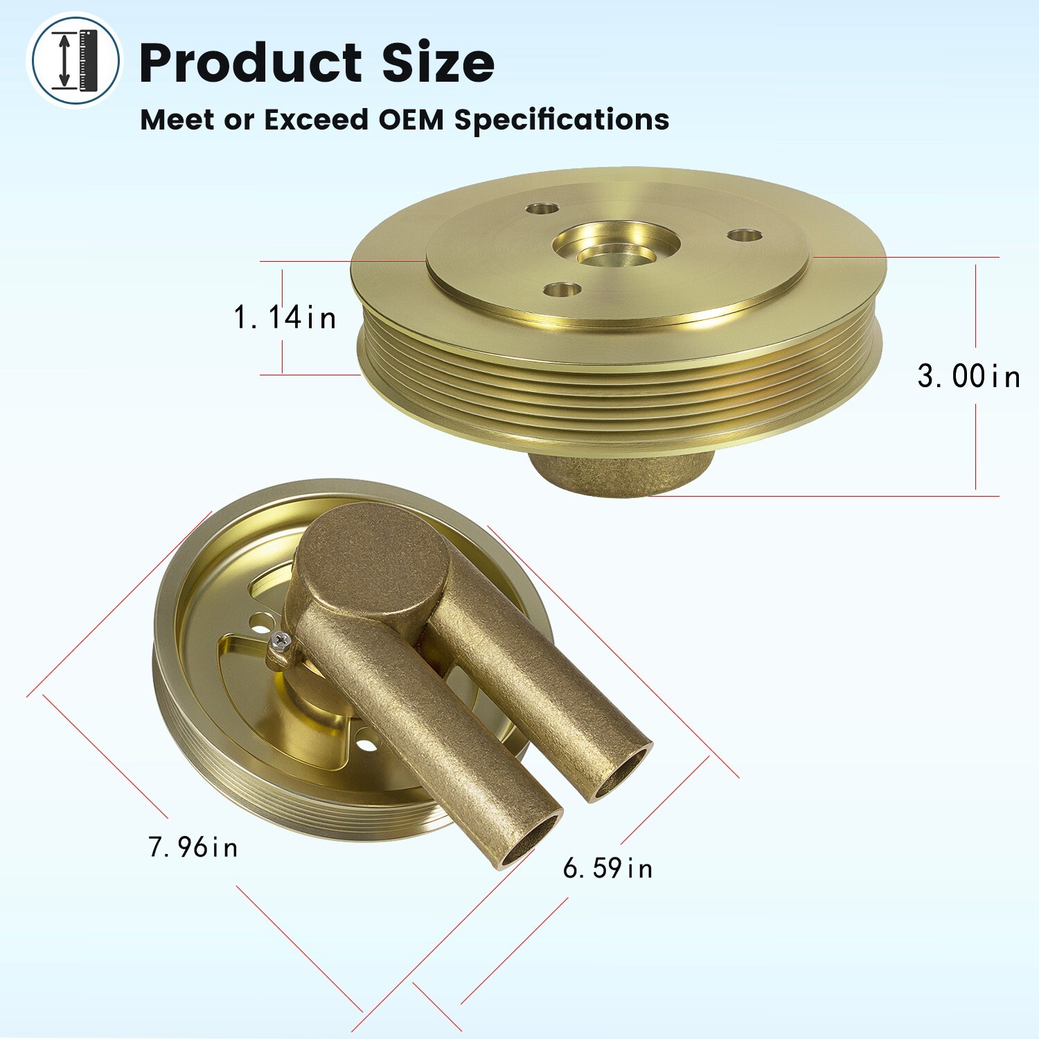 Wasserpumpe Für Volvo Penta 3.0L Motor - Kompatibel Mit Teilenummern 21214595, 3862485, 3861417, 3812696