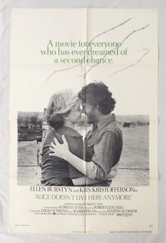 Vintage 1974 Original Alice Doesn't Live Here Anymore Folded Movie Poster 41"27"