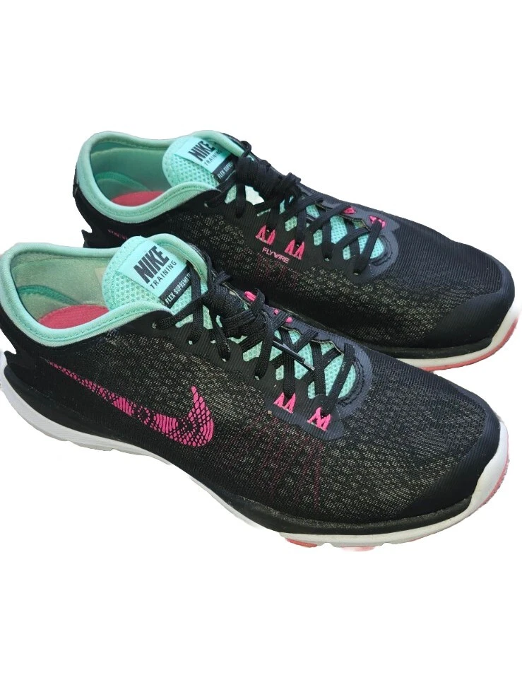 Taille 8,5   Nike Flex Supreme TR 4 noir Pimk/vert