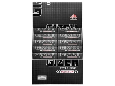 Gizeh Black Rolls Slim 20 Rolls je 5 Meter 1 Karton