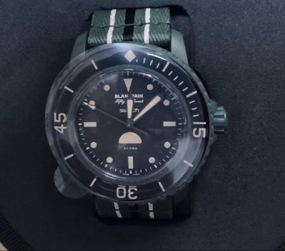 Blancpain x Swatch GREEN ABYSS Watch SO35G100 Diver 2025 Limited