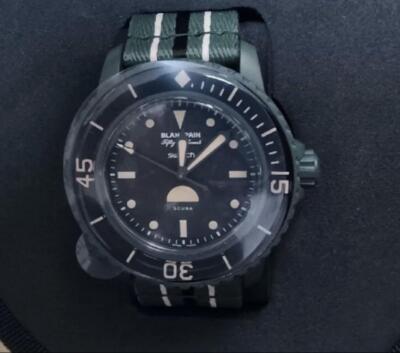 Blancpain x Swatch GREEN ABYSS Watch SO35G100 Diver 2025 Limited SCUBA Fifty