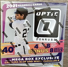 MLB 2021 Panini Donruss Optic Baseball Trading Card MEGA BOX-Factory Sealed! NEW