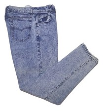 Vintage 70's Levis Womens 440 White Tab Tapered High Rise Jeans Size 16 30" 