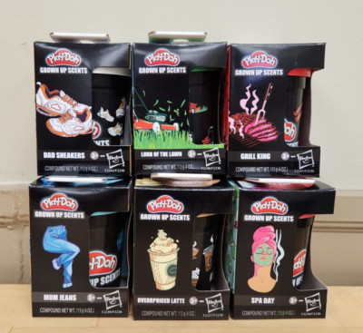 Play-Dough Grown Up Scents 6 Piece Multi-Pack With Tools *NEW | eBay