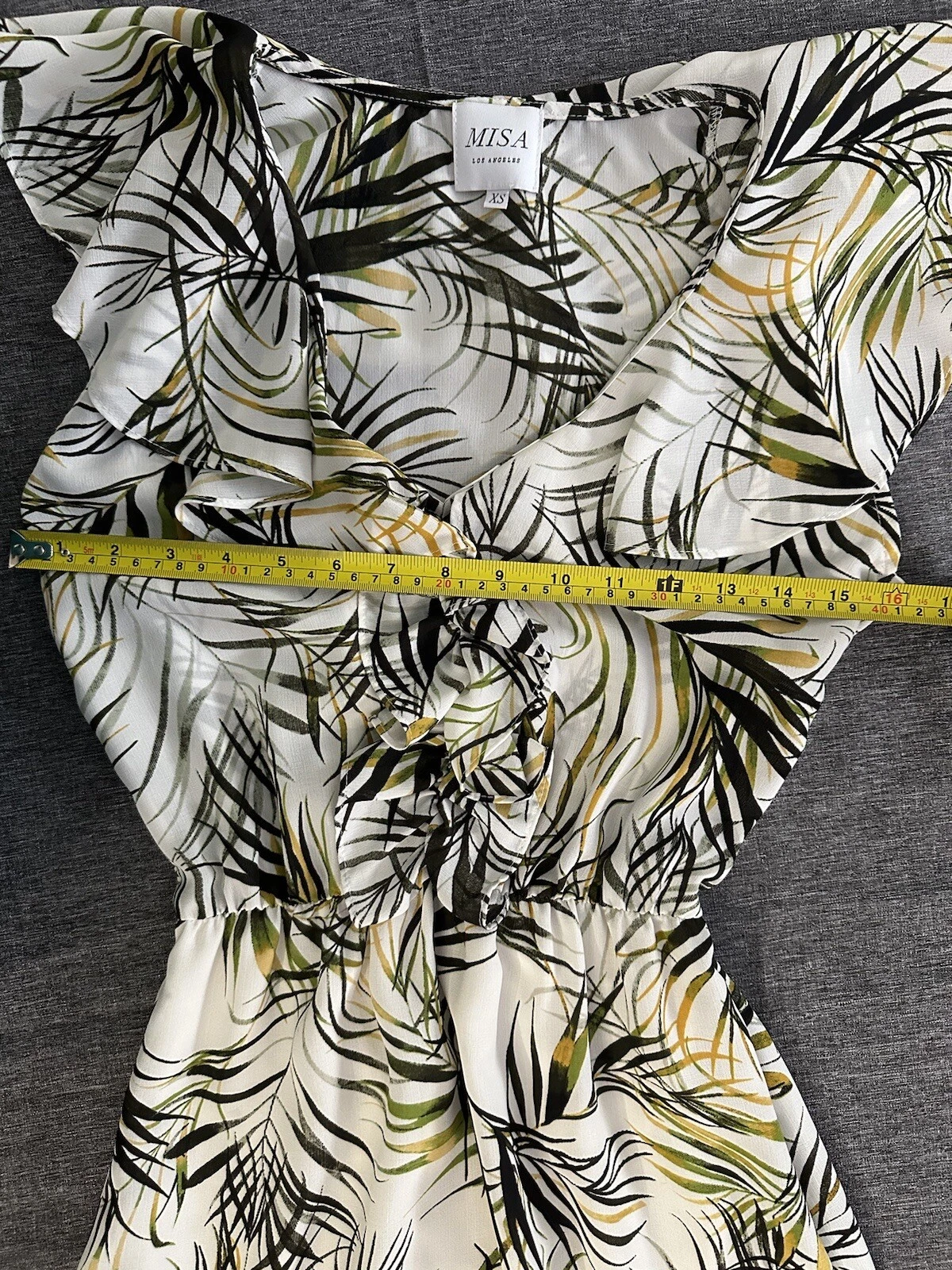 PALM ANGELS Abito Anthropologie MISA Los Angeles Maxine Midi stampa tropicale XS