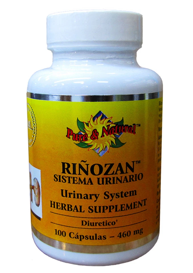 L.A. CAFU IMPORT Pure & Natural Rinozan Urinary System Herbal Supplement 100 Capsules