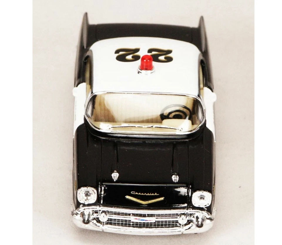 5313/3D1957 Chevrolet Bel Air Scale (police) Black and white, and sliver stripes - Image 2 of 4