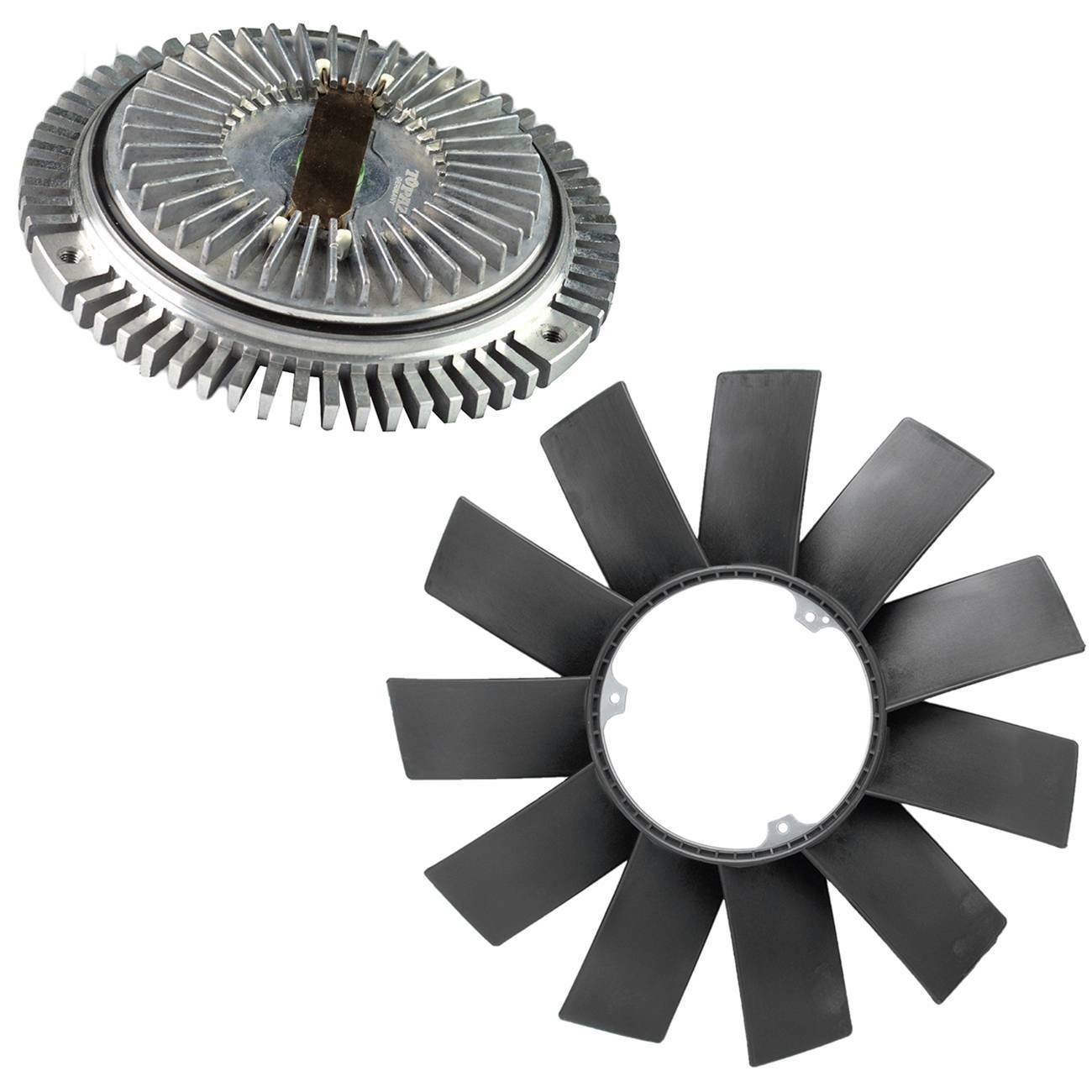 Cooling Fan Blade + Fan Clutch for BMW E36 E46 E34 E39 E53 9007 323i