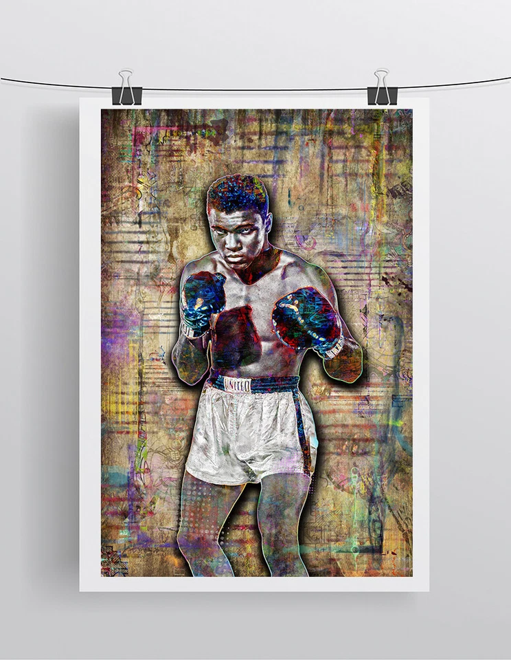 Muhammad ALI Poster, MUHAMMAD ALI Boxing Tribute Pop Art Print Free Ship US - Image 2 of 4