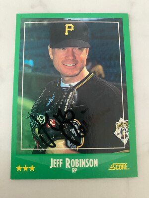 Jeff Robinson Autographed 1988 Score #439 Pittsburgh Pirates | eBay