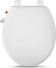 Round Bidet Toilet Seat with Quiet-Close, Non-Electric Bidet Toilet Seat with Se