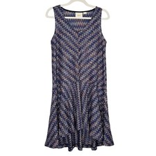 Anthropologie Maeve Bohemian Dress Womens Size Small Knit Chevron Festival
