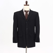 Jones New York 42R Gray Sport Coat Blazer Jacket Solid 3B Wool