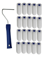 10cm Lackierwalzen Schaumstoff + Farbbügel -...