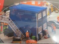 Faller 130134 4X Baucontainer (Blau) H0
