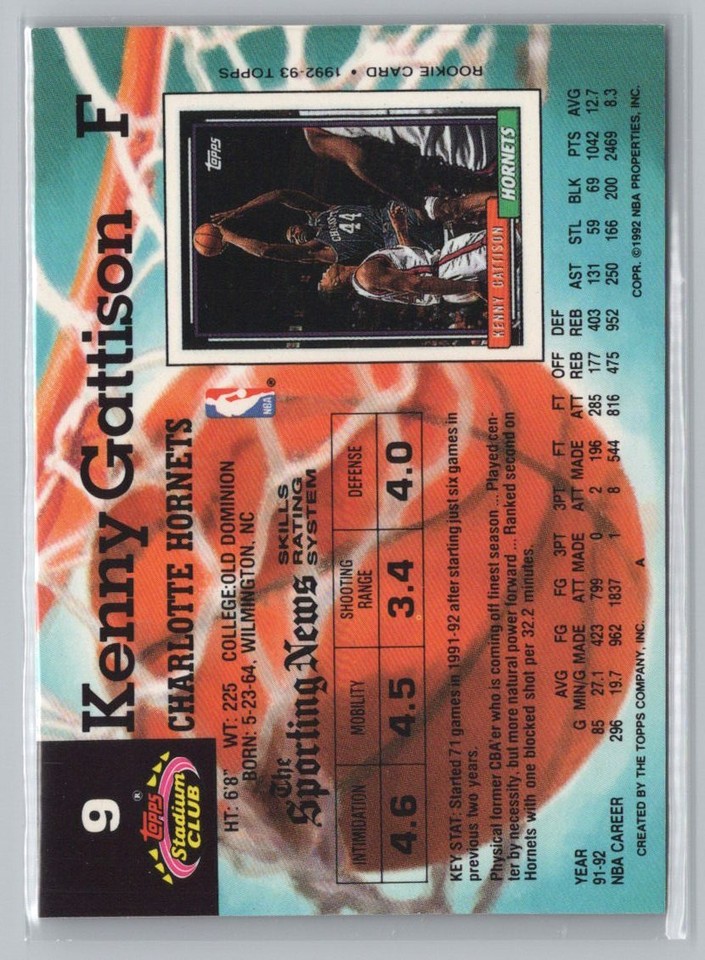 199293 Stadium Club 9 Kenny Gattison eBay