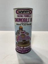 Vintage Wynn’s Snowmobile Oil Racing Formula 16 Ounce Can Great Graphics!