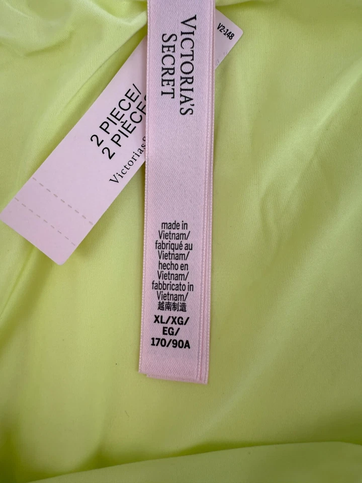 Minifalda Victoria's Secret de lentejuelas con bragas incorporadas amarillo neón XL NUEVA CON ETIQUETAS Foto 4 de 4