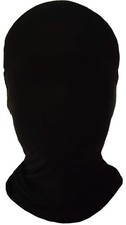 1 Pieces Black Full Face Mask 2nd Skin Masks Halloween Spandex Hood for Unise...
