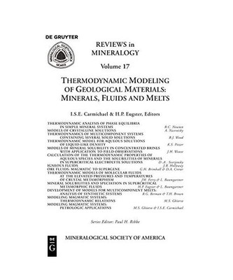 Thermodynamic Modeling of Geologic Materials: Minerals, Fluids, and Melts