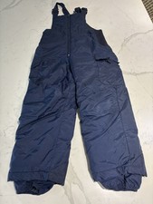 Cherokee Unisex Kids Navy Insulated Ski Salopettes Pants S Adjustable Straps