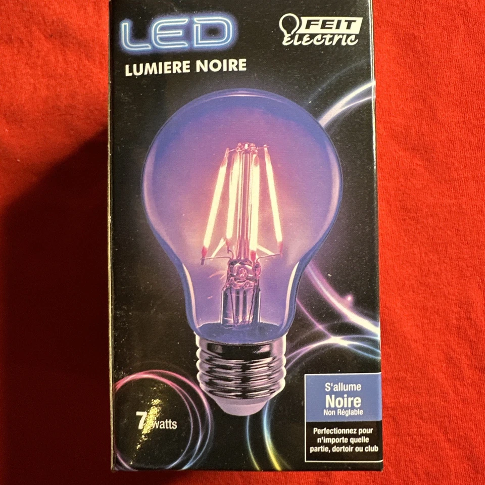 Feit Electric A19/BLB/LED 7W Non Dimmable Black Light LED Light Bulb - Image 3 of 4