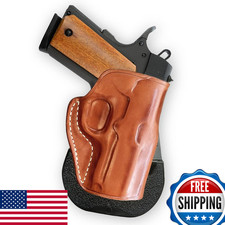 Masc Premium Leather Owb Paddle Holster Open Top Fits Rock Island Armory-Type