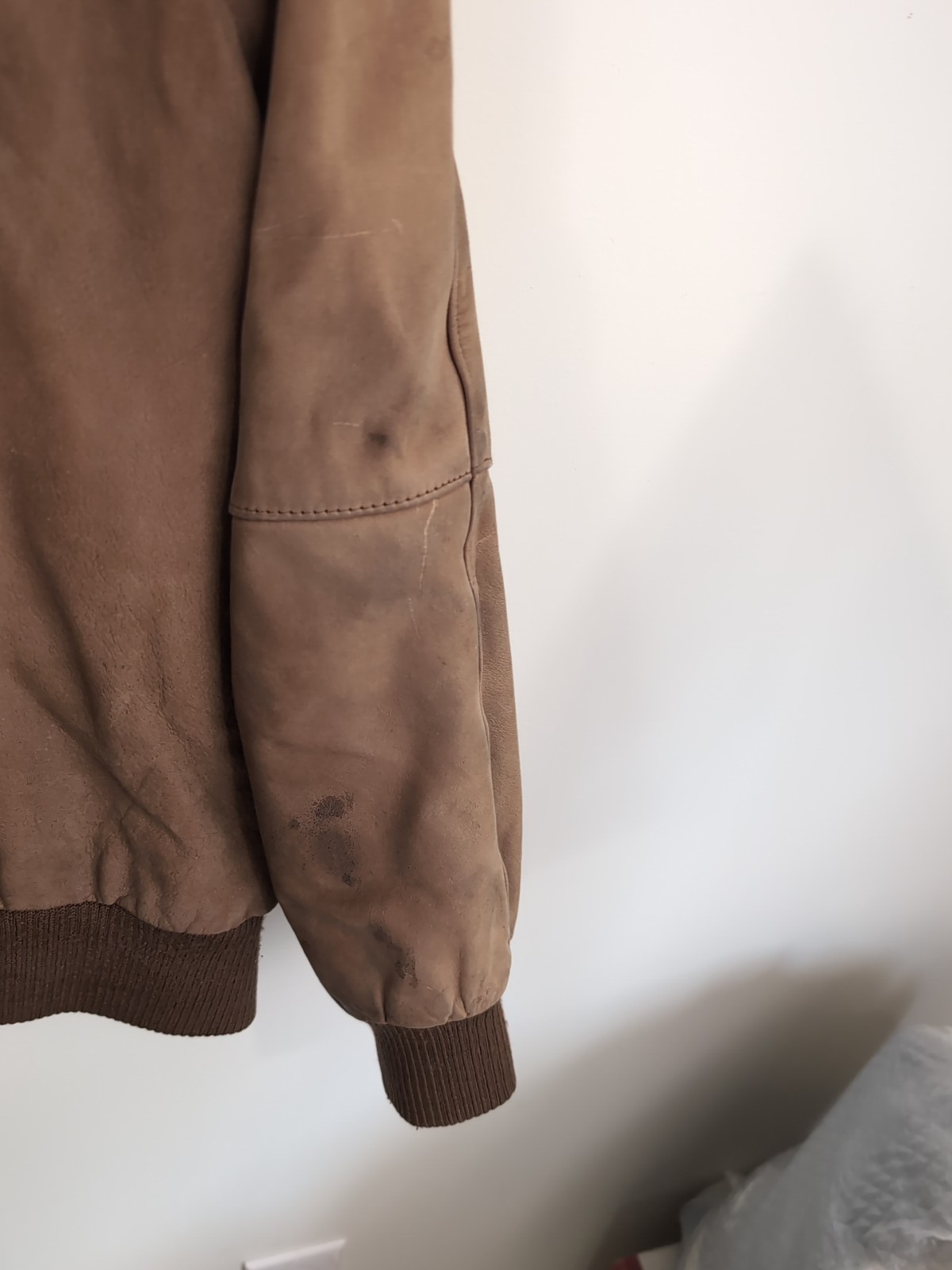 John Weitz Leather Brown Jacket Medium - image 8