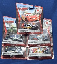 (080) Mattel Disney Pixar CARS SILVER RACERS SERIES LOT OF 5 K-MART NRFB