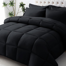 Queen Comforter Set, Ultra-Soft Bed in a Bag Queen Size 7 Pieces, Oeko-Tex Certi