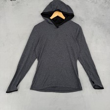 The North Face FlashDry Hoodie Womens Small Grey Heather Thumbhole Active Top