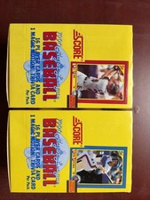 1990 Score Baseball MLB Boxes, Lot Of 2 36 Sealed Packs Per Box