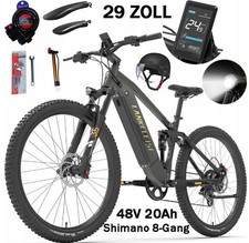 LANKELEISI E-Bike 29 ZOLL Elektrofahrrad 48V 20Ah E-Mountainbike 8-Gang 150KM