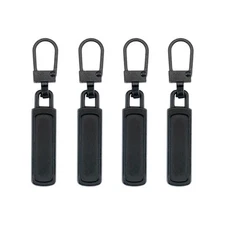 Deshionew 4 PCS Spare Zipper Pulls Removable Metal Zipper Pulls Zipper 