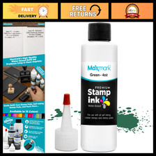 Premium Refill Ink for Self-Inking Stamps - Control Tip Bottle, Green, 4 oz.