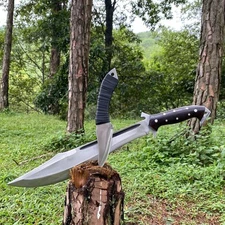 Custom Handmade Carbon Steel Blade Survival Bowie Knife | Hunting Knife Camping
