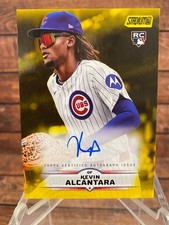 2025 Topps Stadium Club KEVIN ALCANTARA (#SCBA-KA) Yellow On-Card Rookie AUTO. rookie card picture