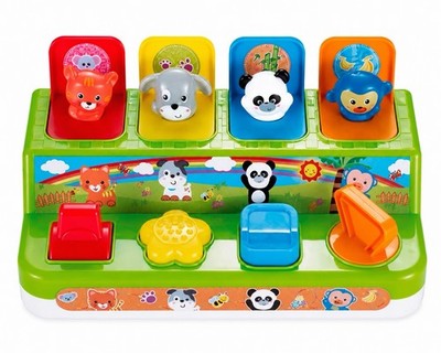 Big Steps Pop Up Tiere Baby interaktives Lernen Ursache & Wirkung Kleinkind Spielzeug