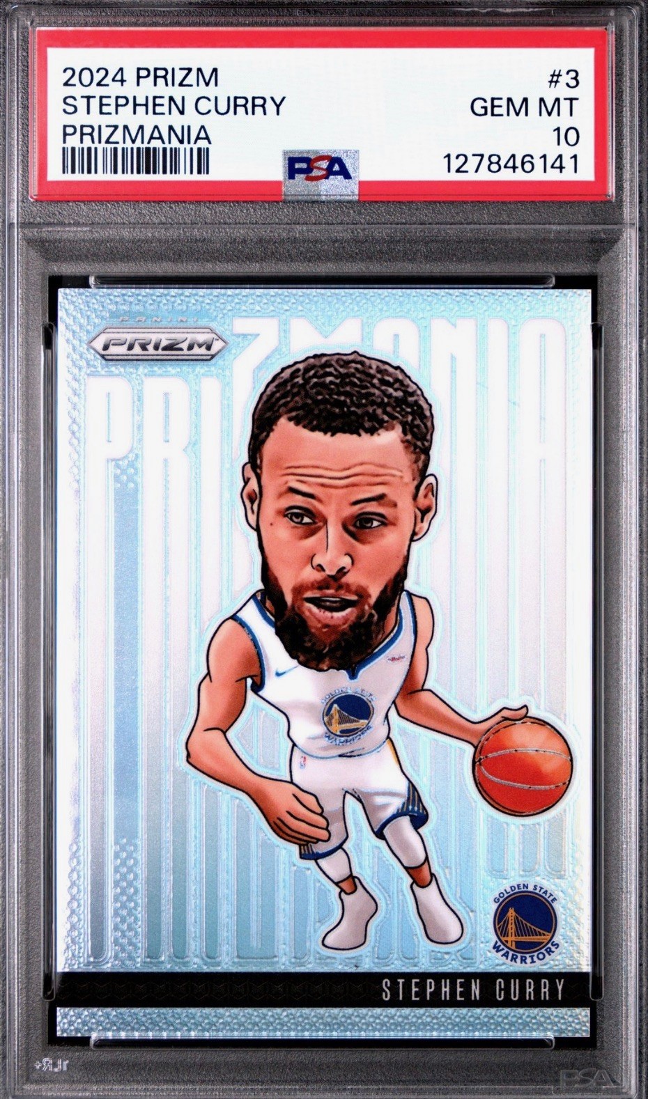 PSA 10 - Stephen Curry 2024 Panini Prizm Prizmania SSP FOTL Gem Mint Warriors